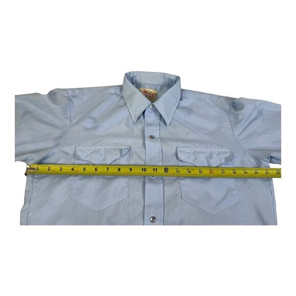 H Bar C Pearl Snap Rodeo Cowboy Eagle El Dorado Ranchwear Western Shirt 15.5 - Picture 10 of 14